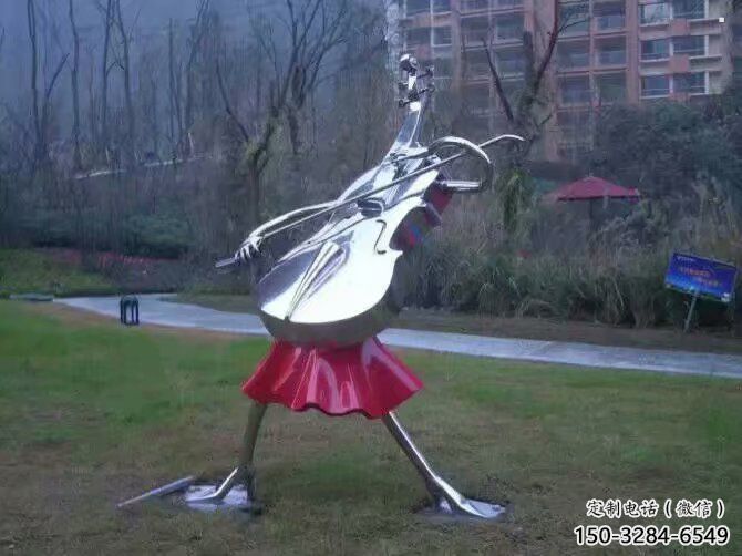 庭院吉他雕塑