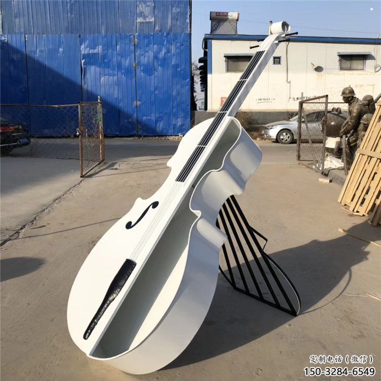 提琴雕塑生產，白鋼構件，金屬烤漆提琴雕塑通用
