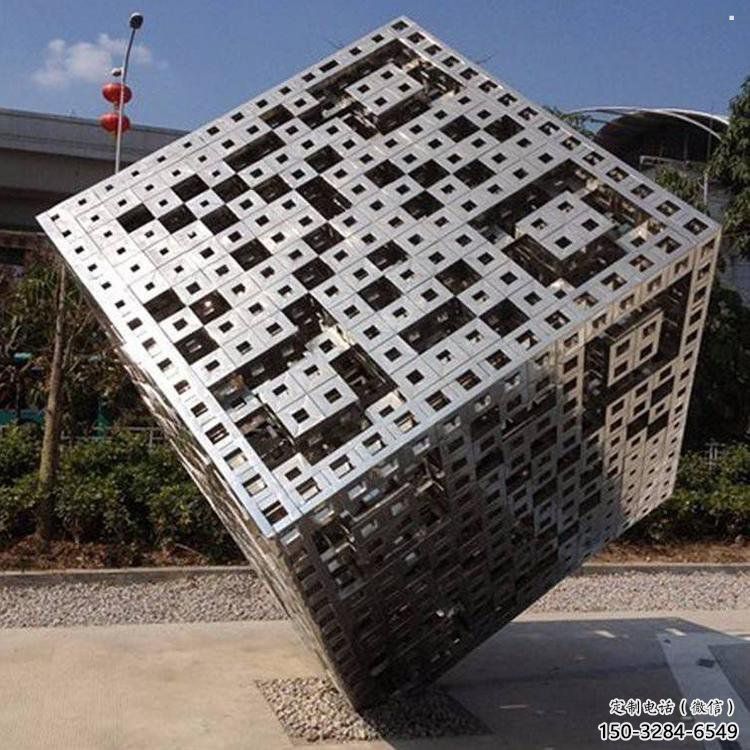 立方體雕塑精選，歐式風格，鏤空立方體雕塑選定