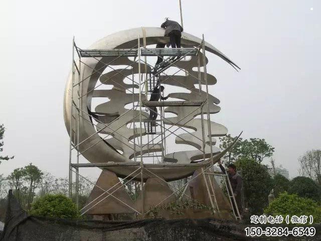 制造喜字雕塑廠家，鋼管組合，不銹鋼喜字雕塑制作