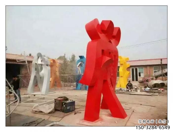 甲骨文雕塑觀賞型，公園小品，不銹鋼甲骨文雕塑常用