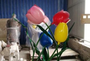 郁金香雕塑廠家，中式工藝，不銹鋼郁金香雕塑精選