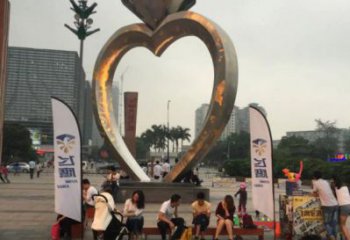 戒指環雕塑承接，景區案例，公園戒指環雕塑定制