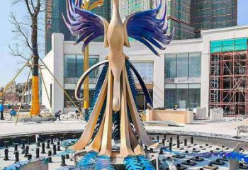 景觀孔雀雕塑預(yù)定，白鋼構(gòu)件，不銹鋼孔雀雕塑選定