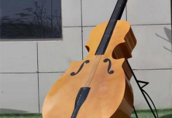 小提琴雕塑定做，標識雕塑，不銹鋼小提琴雕塑選定