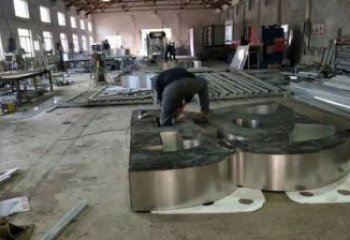 甲骨文雕塑提供，美陳雕塑，不銹鋼甲骨文雕塑制作廠家