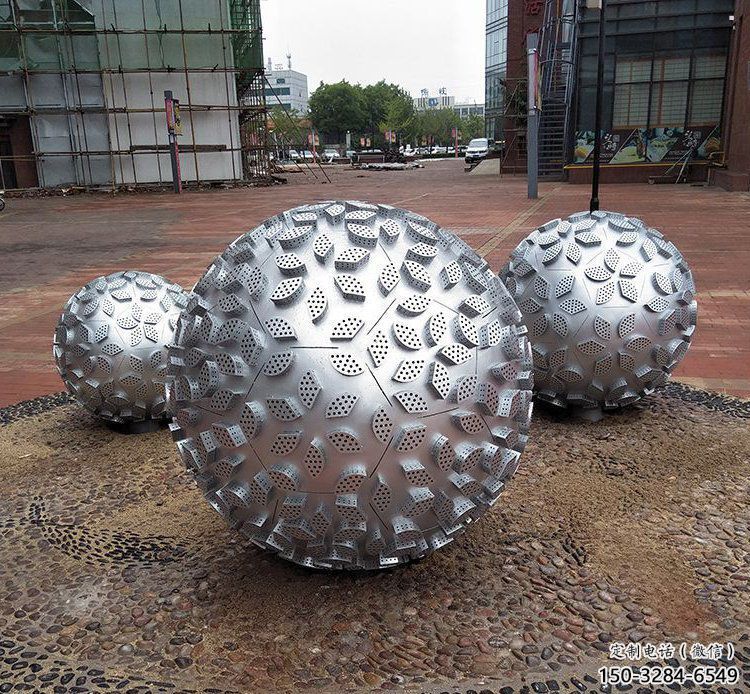 圓球雕塑供應(yīng)，城市雕塑，不銹鋼圓球雕塑制造