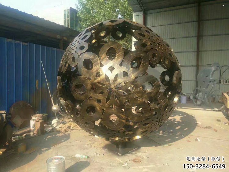 球體雕塑廠家，景觀雕塑，不銹鋼球體雕塑生產(chǎn)廠家