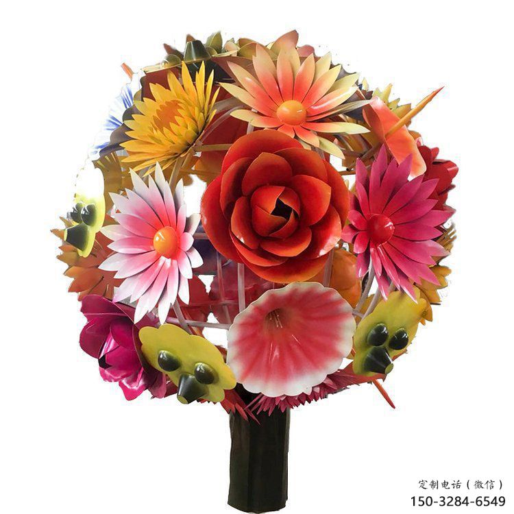 花球雕塑選用，透雕系列，不銹鋼花球雕塑優(yōu)價