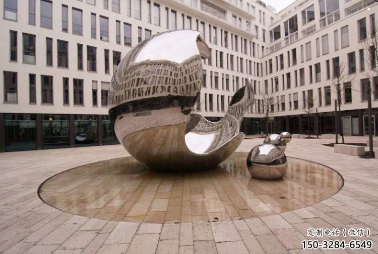 球形雕塑供應，美陳雕塑，不銹鋼球形雕塑定制