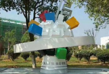 棱面球雕塑指用，景觀概念，景觀鏤空棱面球雕塑制作