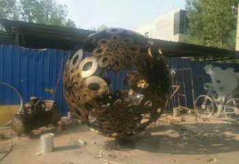 廣場球體雕塑，露天雕塑，不銹鋼球體雕塑標準