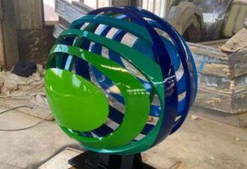 景觀球雕塑點(diǎn)擊，景觀雕塑，不銹鋼景觀球雕塑制作