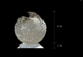 彩繪球形雕塑生產，景區案例，鏤空球形雕塑優選