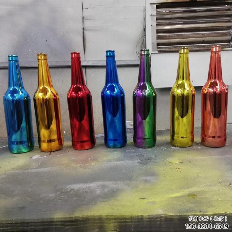 啤酒瓶雕塑供求，村標概念，玻璃鋼啤酒瓶雕塑制作承接
