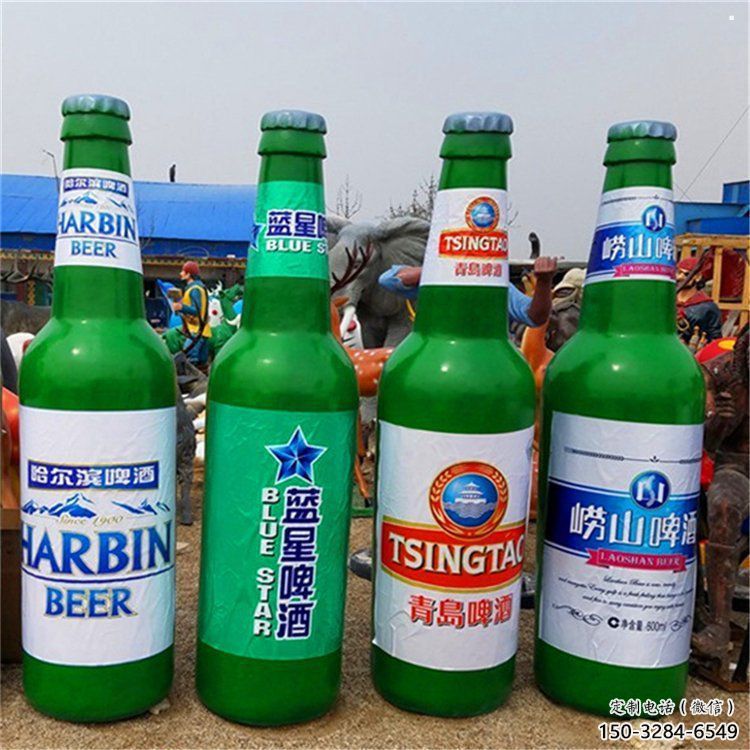 啤酒瓶雕塑制作選用，景區案例，仿古彩繪工藝制造商