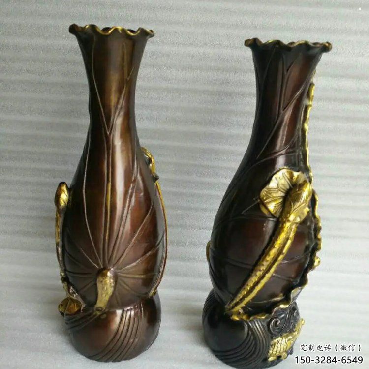 花瓶雕塑供求，美陳雕塑，戶外銅花瓶雕塑制造廠家