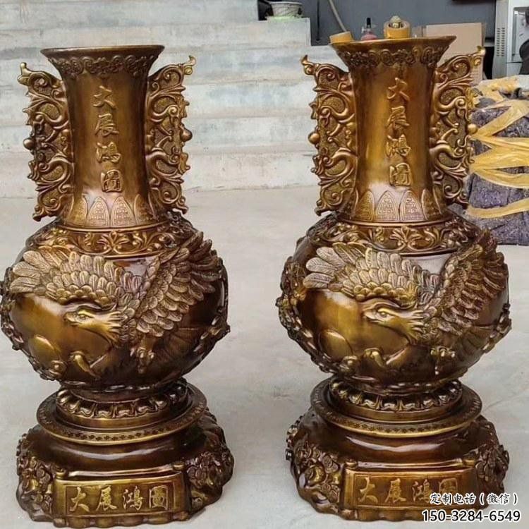 花瓶雕塑供應(yīng)，地標(biāo)擺件，銅花瓶雕塑制造廠家