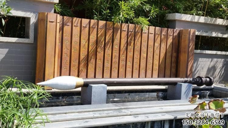 書簡雕塑選用，美陳擺件，不銹鋼書簡雕塑工廠精選