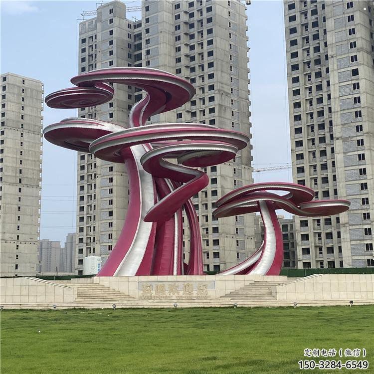 鏤空樹雕塑展品，景觀概念，烤漆鏤空樹雕塑優選