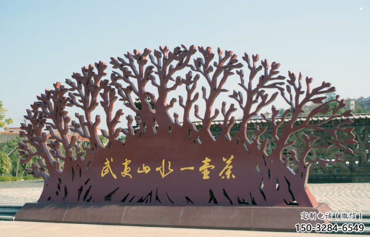 鏤空樹雕塑訂做，城市雕塑，鏤空剪紙樹雕塑精品