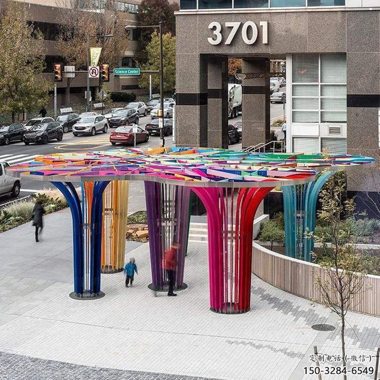 燈光樹雕塑選定，園林裝飾，大型燈光蘑菇樹雕塑公司