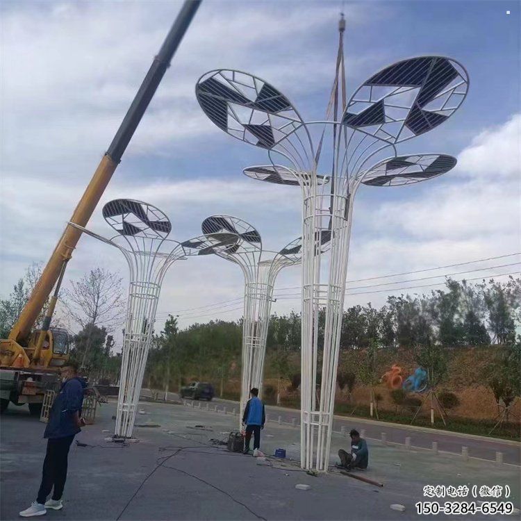 芭蕉葉雕塑精選，景區雕塑，不銹鋼芭蕉葉雕塑提供