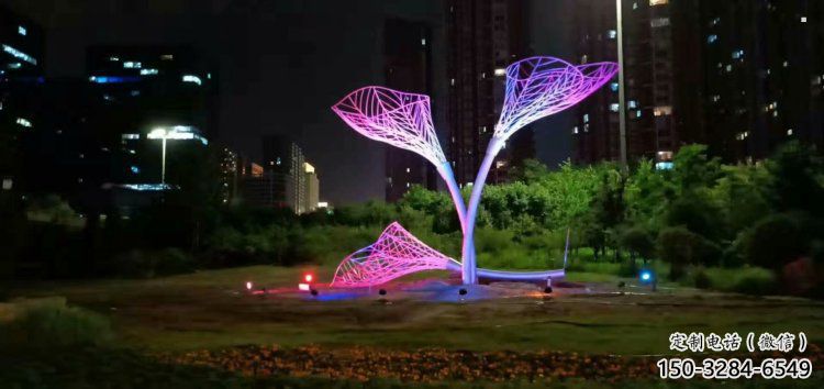 燈光樹葉雕塑廠，公園小品，燈光樹葉雕塑生產商