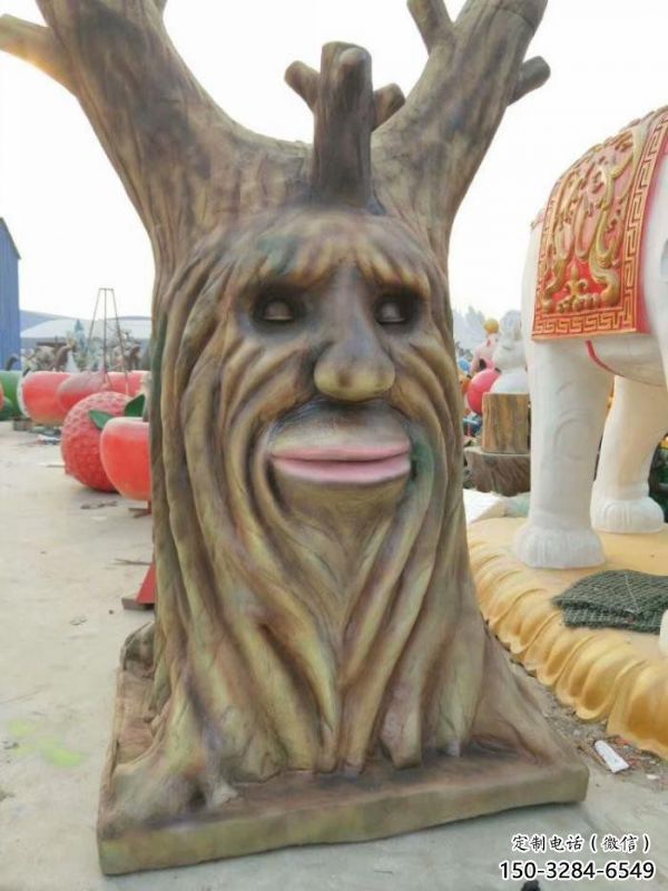 仿真樹雕塑服務(wù)商，城市裝飾，玻璃鋼仿真樹雕塑供給