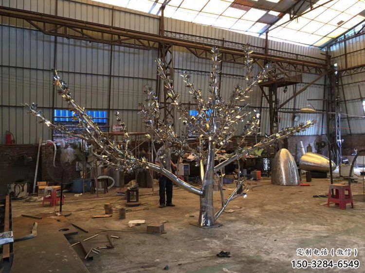 楓樹雕塑優選，街頭藝術，不銹鋼楓樹雕塑精選