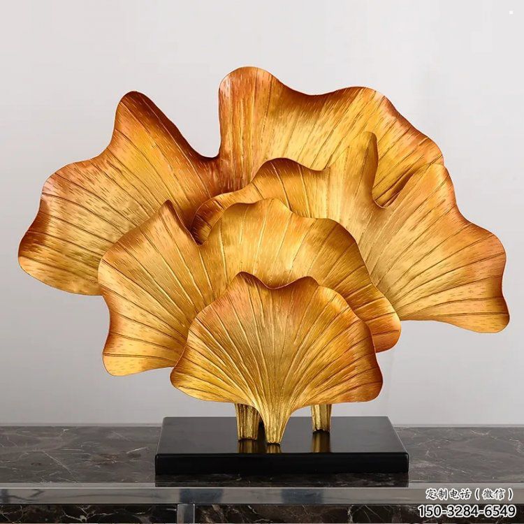 銀杏葉雕塑標(biāo)準(zhǔn)，烤漆工藝，不銹鋼銀杏葉雕塑精品