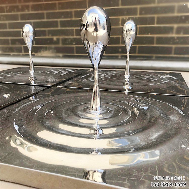 水滴雕塑指用，景觀雕塑，不銹鋼水滴雕塑點擊