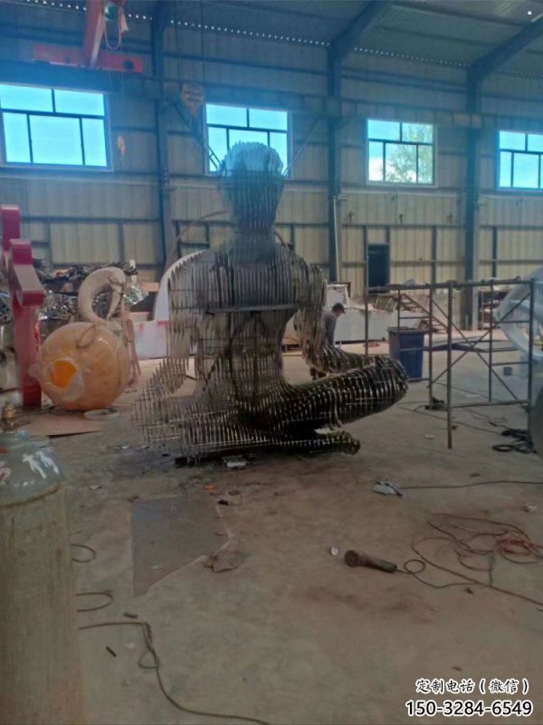 鏤空人物雕塑精選，露天雕塑，歐式鐵藝人物雕塑訂做