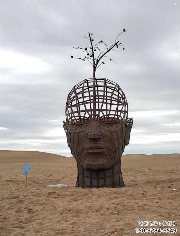 人頭像雕塑標(biāo)準(zhǔn)，彩鋼制作，鏤空鐵藝人頭像雕塑優(yōu)價