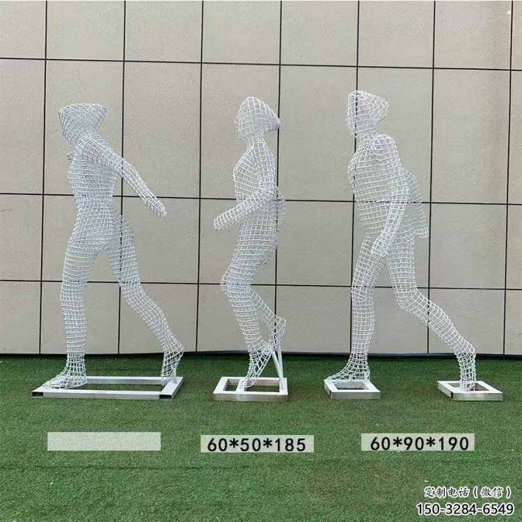 體育人物雕塑供求，景觀雕塑，鏤空鐵藝人物雕塑優(yōu)選