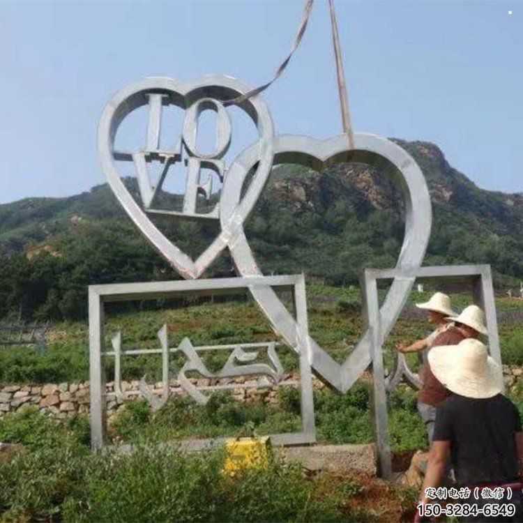 現(xiàn)代love雕塑承接，歐式風(fēng)格，廣場(chǎng)不銹鋼love雕塑精選