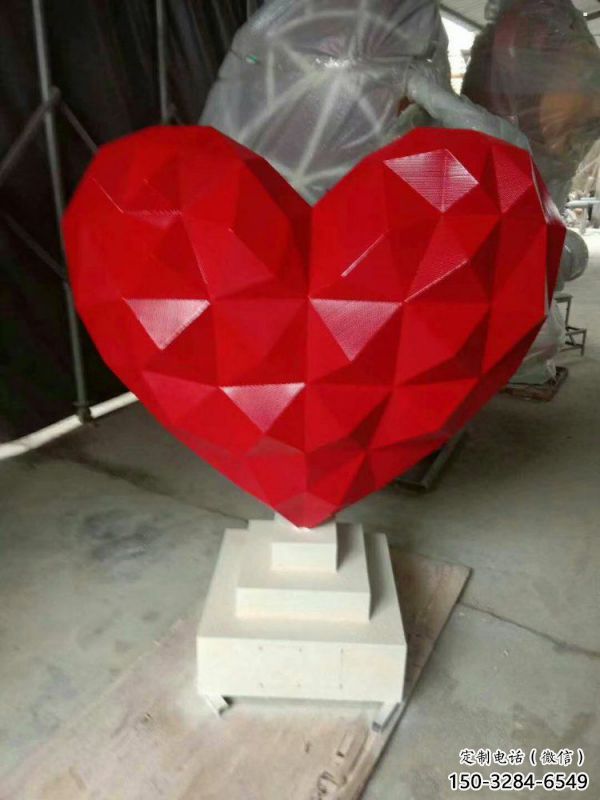 心形球雕塑標準，彩鋼制作，景觀烤漆心形球雕塑優價