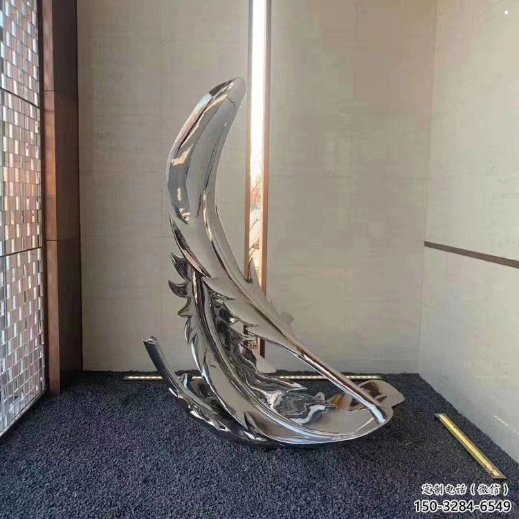 羽毛雕塑標準，廣場雕塑，鏡面羽毛雕塑廠家供給