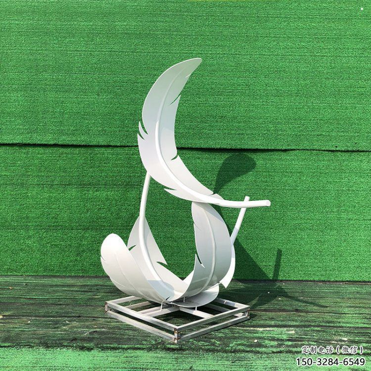 雕塑羽毛景觀制造，街景小品，景觀烤漆羽毛雕塑優價
