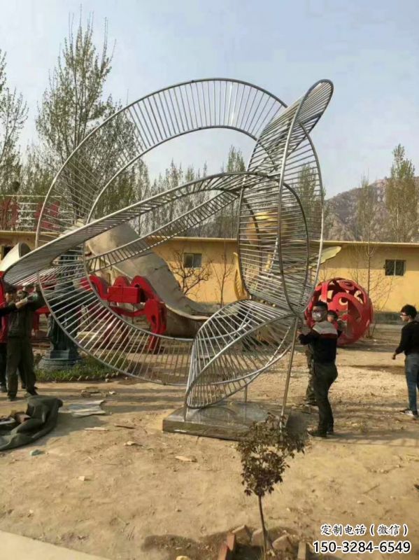 雕塑圓環(huán)精選，中式工藝，烤漆圓環(huán)雕塑供給