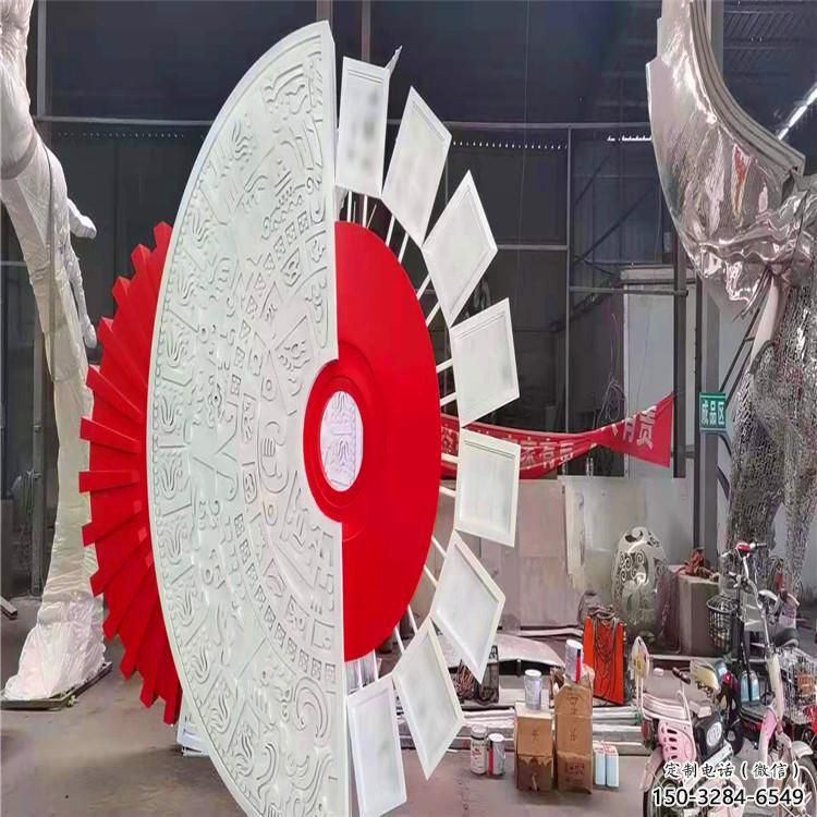 圓環雕塑供給，戶外雕塑，景觀烤漆圓環雕塑選用