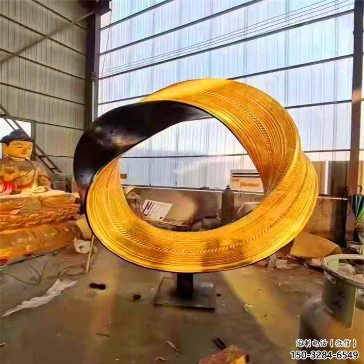 圓環雕塑供給，景區雕塑，民俗烤漆圓環雕塑優選