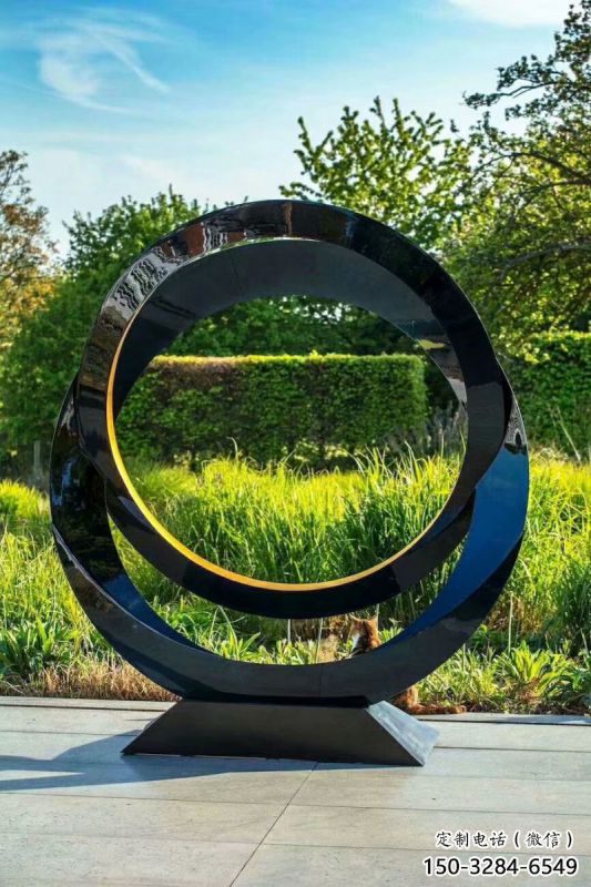 圓環雕塑供求，景區案例，景觀烤漆圓環雕塑精選