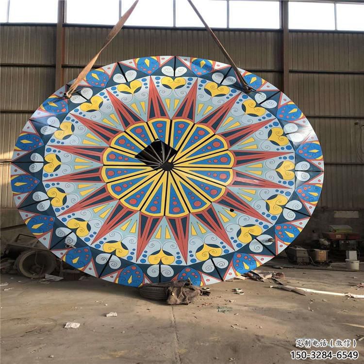 圓環雕塑選用，多彩藝術，鏤空烤漆圓環雕塑展品