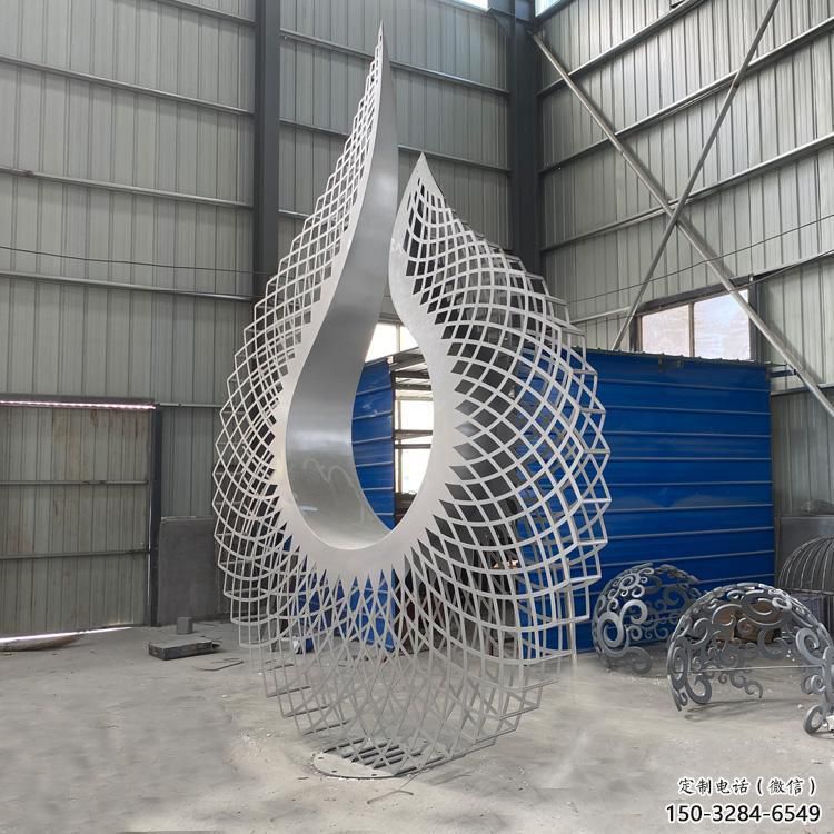 小圓環雕塑訂做，校園雕塑，鏤空圓環雕塑廠家