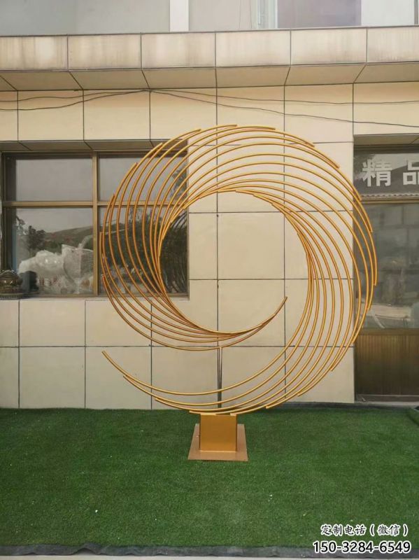 圓環雕塑定價，景觀雕塑，鏤空圓環雕塑廠家批發