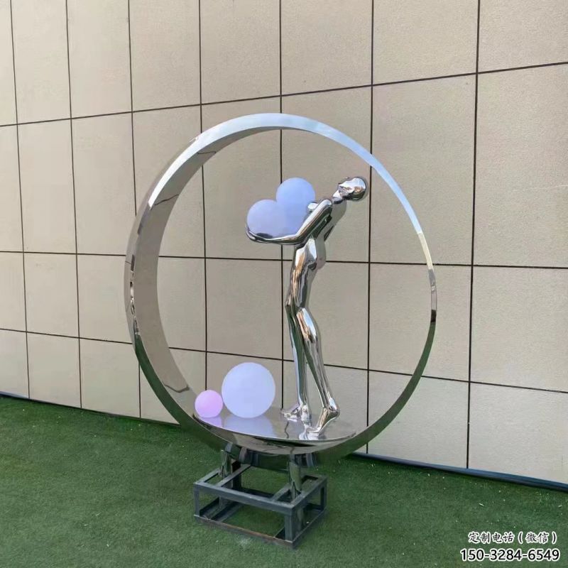 圓環雕塑生產商，舞者雕塑制作，圓環舞者雕塑供應商