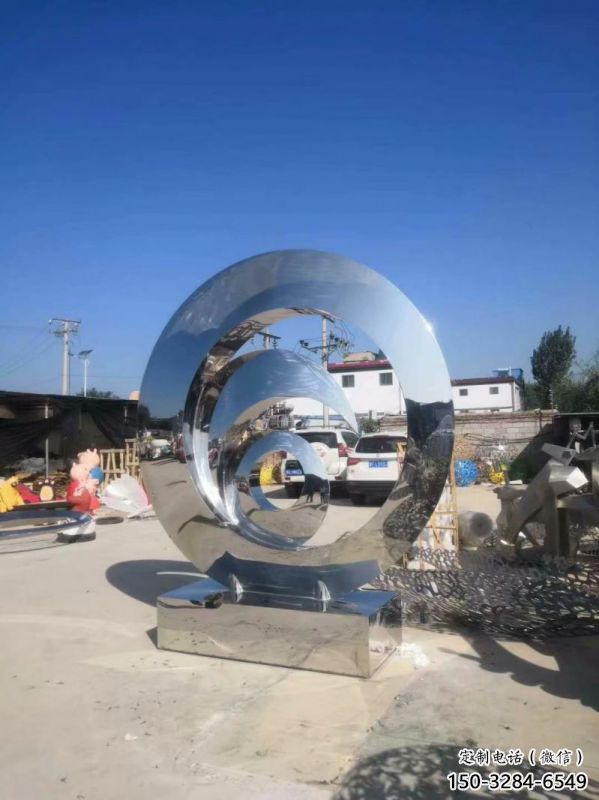 圓鏡雕塑制作，公園小品，不銹鋼圓鏡雕塑優選