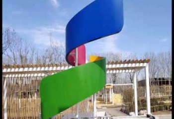 玄關(guān)絲帶雕塑