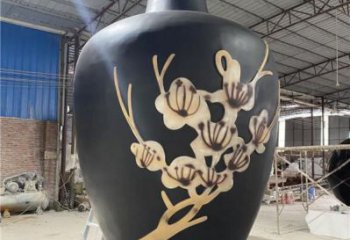 制造花瓶雕塑專供，地標(biāo)擺件，玻璃鋼花瓶雕塑訂做